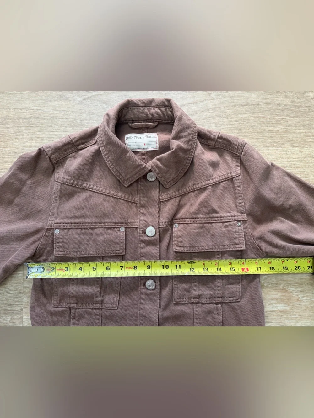 Free People Women’s Jade Denim Jacket in Brown Size S - Picture 9 of 9